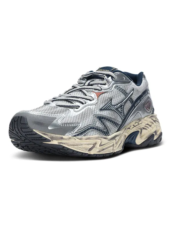 Кроссовки adventure 'silver navy' Mizuno — изображение 4 из 4, серебристый/темно-синий