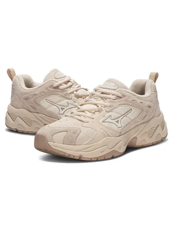 Кроссовки casual dad shoes 'pepper grey' Mizuno — изображение 2 из 4, бежевый