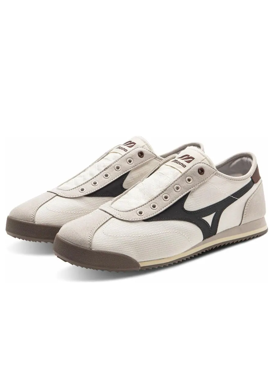 Кроссовки Mizuno LG 60s Slip On 'White Dark Blue Grey' — изображение 3 из 5, белый