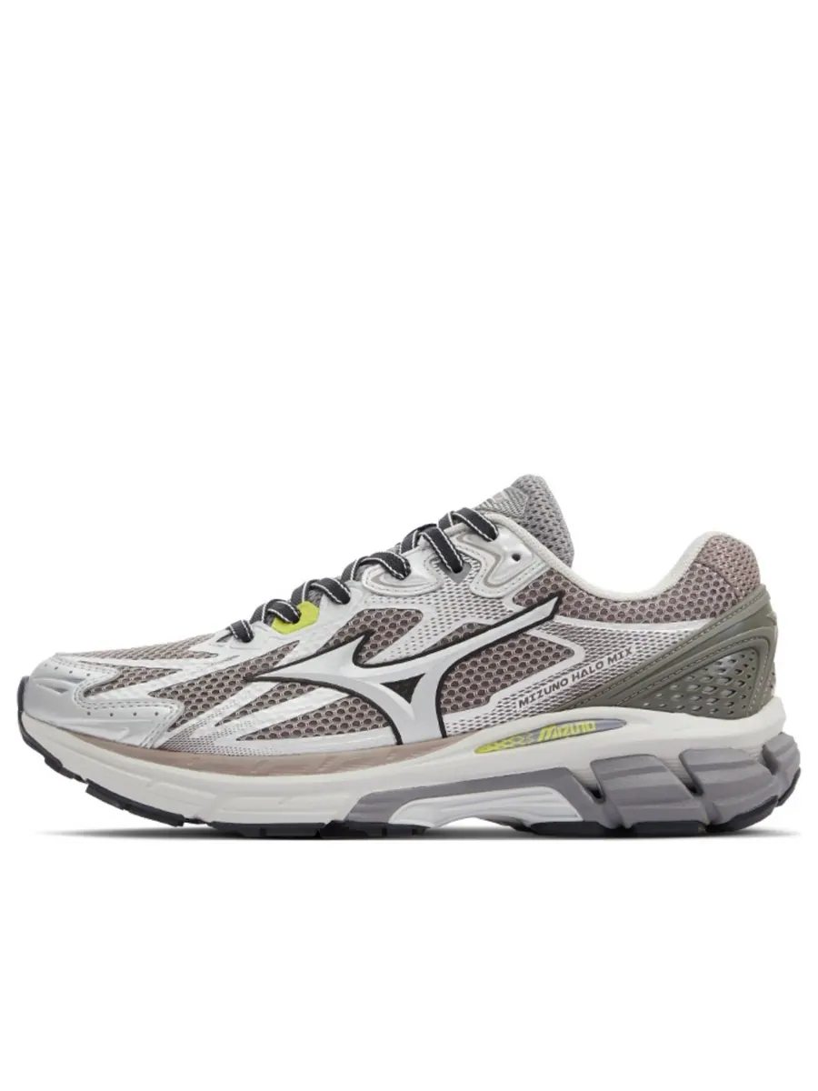 Кроссовки Mizuno Halo Mix 'Grey Silver Green' — изображение 1 из 5, серый