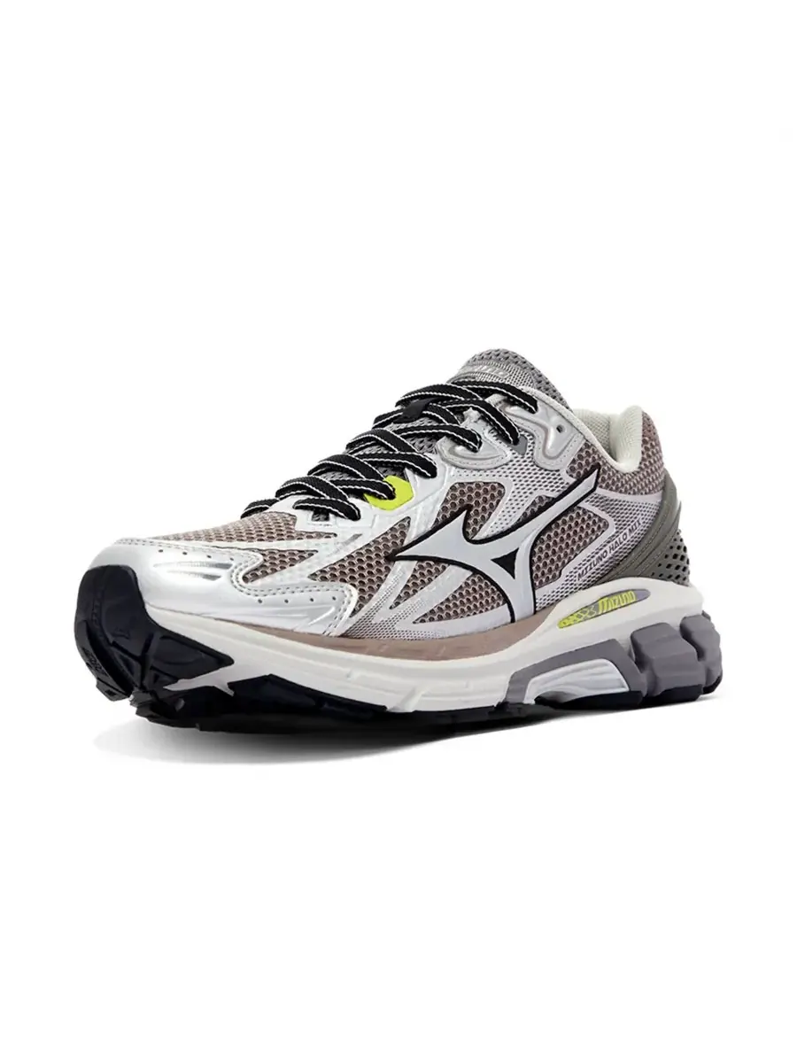 Кроссовки Mizuno Halo Mix 'Grey Silver Green' — изображение 2 из 5, серый