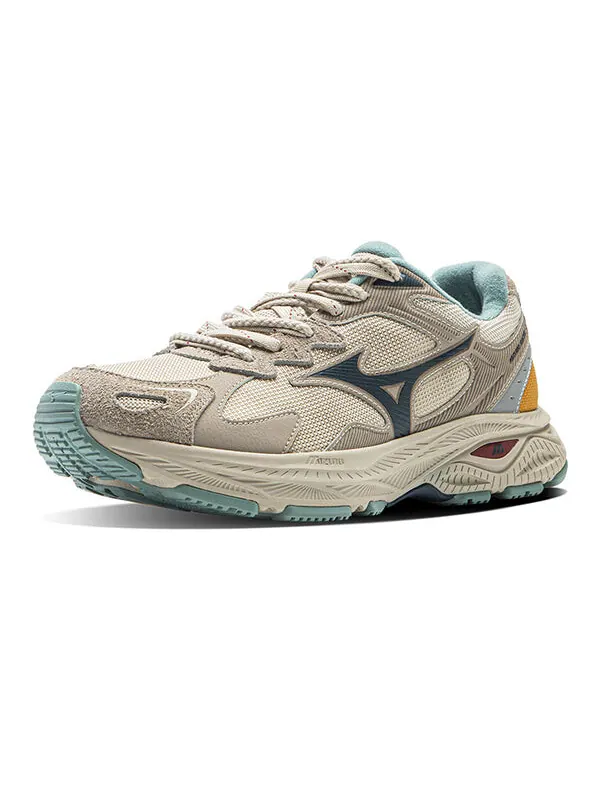 Кроссовки racer s 'wheat beige' Mizuno — изображение 2 из 4, бежевый/синий/оранжевый