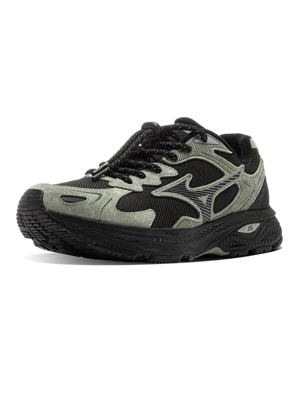 Кроссовки racer s 'moss green black' Mizuno — изображение 2 из 4, зеленый/черный