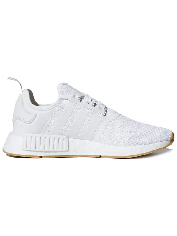 Кроссовки nmd_r1 Adidas — изображение 2 из 4, белый/черный