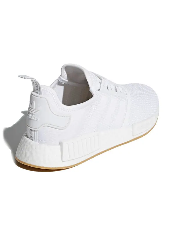 Кроссовки nmd_r1 Adidas — изображение 4 из 4, белый/черный