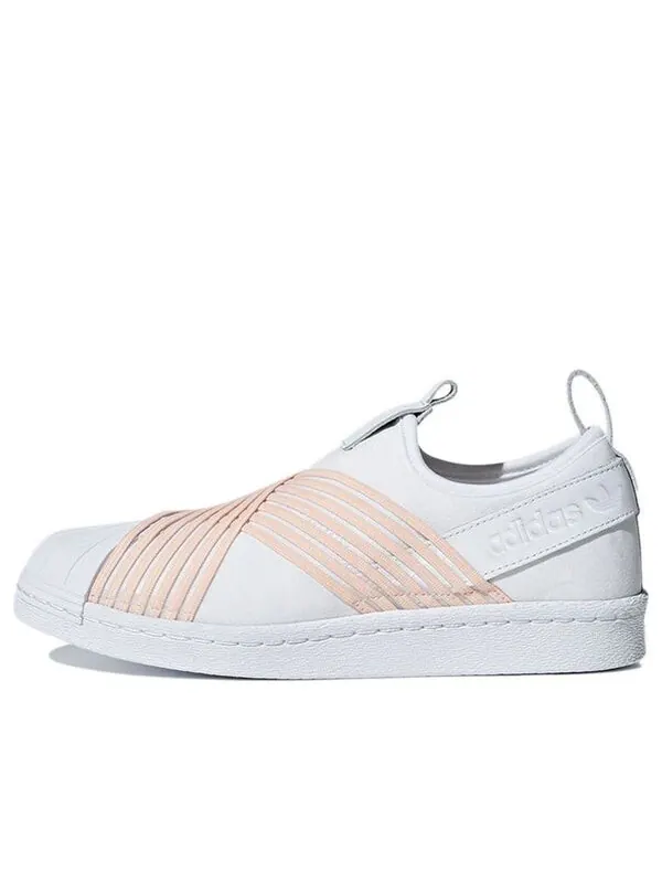 Кроссовки суперзвезда слип-он Adidas — изображение 1 из 4, белый/розовый