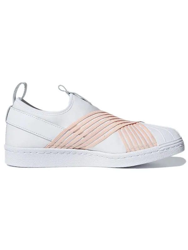 Кроссовки суперзвезда слип-он Adidas — изображение 2 из 4, белый/розовый