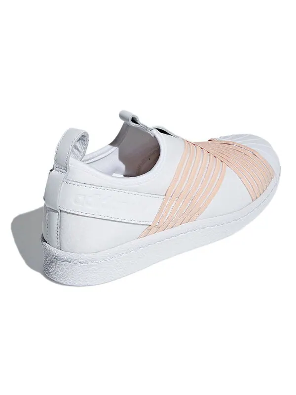 Кроссовки суперзвезда слип-он Adidas — изображение 4 из 4, белый/розовый