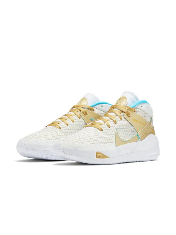 Кроссовки кд 13 эп Nike — изображение 3 из 4, белый/золотистый