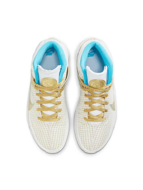 Кроссовки кд 13 эп Nike — изображение 4 из 4, белый/золотистый