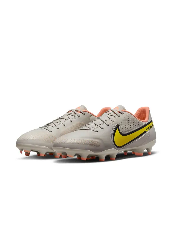 Кроссовки tiempo legend 9 academy mg Nike — изображение 3 из 4, серый/желтый