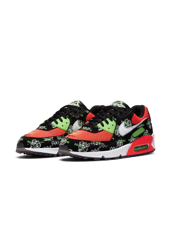 Кроссовки air max 90 se ww Nike — изображение 3 из 4, черный/белый/красный
