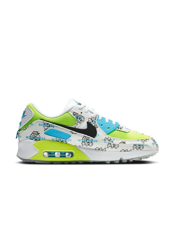 Кроссовки air max 90 Nike — изображение 2 из 4, белый/синий/желтый
