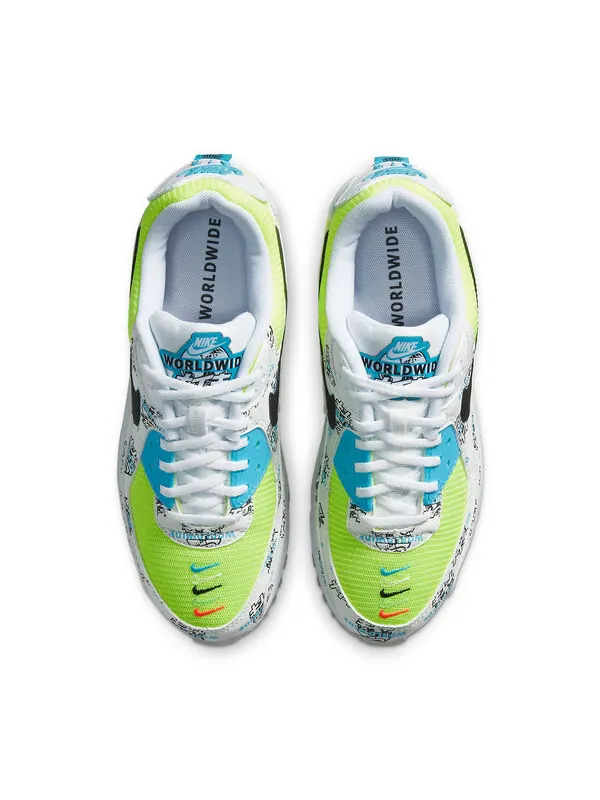 Кроссовки air max 90 Nike — изображение 4 из 4, белый/синий/желтый