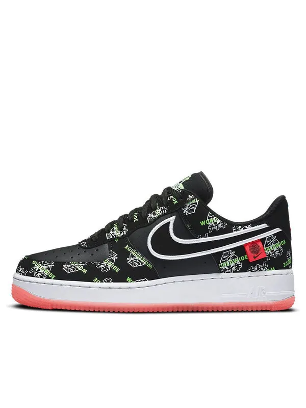 Кроссовки air force 1 07 lv8 по всему миру Nike — изображение 1 из 4, черный/белый/красный