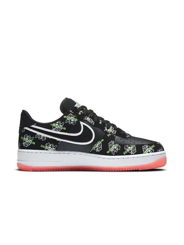 Кроссовки air force 1 07 lv8 по всему миру Nike — изображение 2 из 4, черный/белый/красный