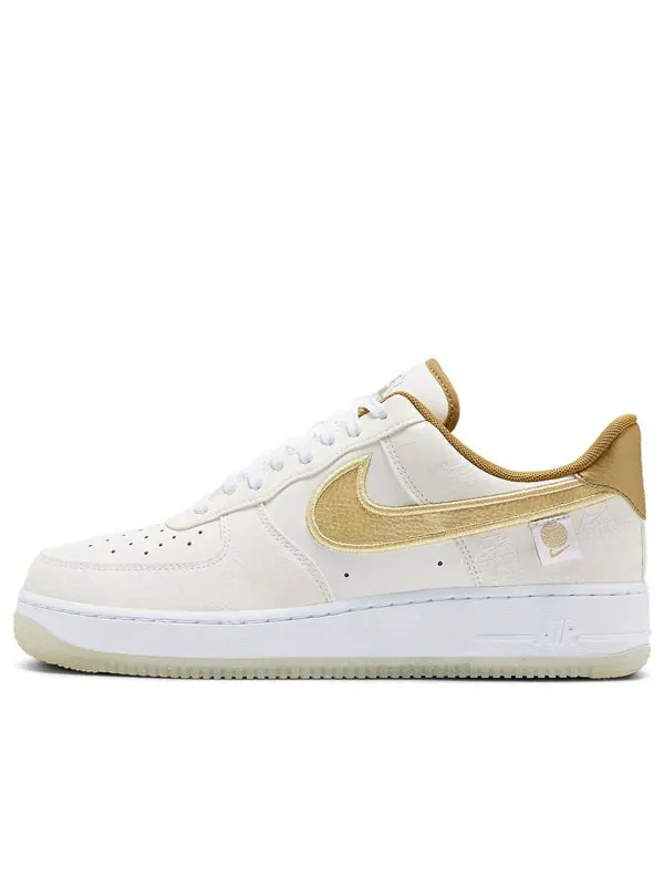 Кроссовки air force 1 '07 lv8 'worldwide pack' Nike — изображение 1 из 4, белый/золотистый