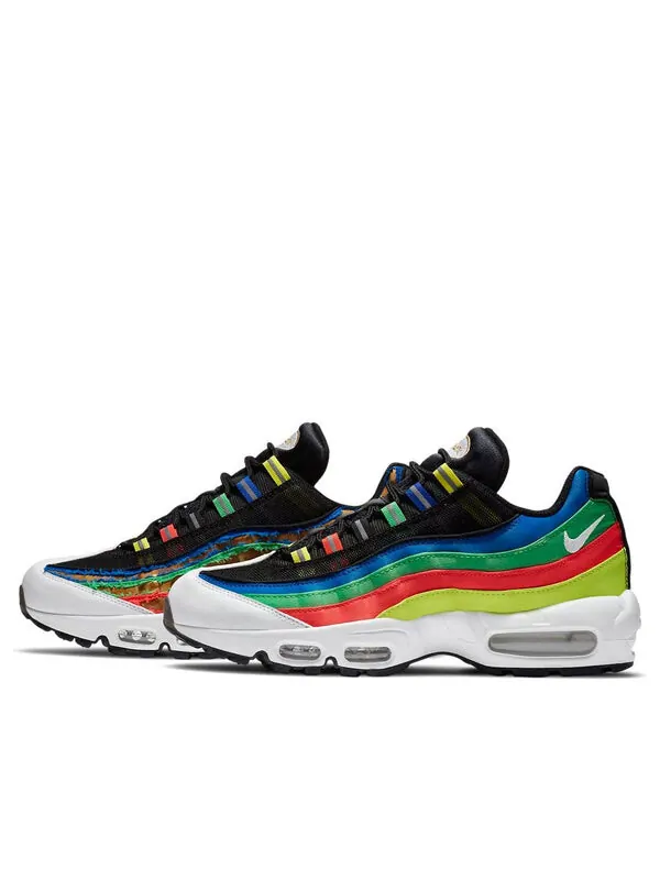 Кроссовки air max 95 Nike — изображение 1 из 4, зеленый, красный, желтый