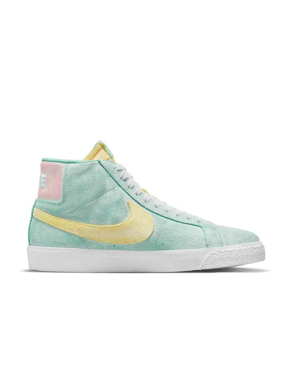 Кроссовки zoom blazer mid premium sb Nike — изображение 2 из 4, зеленый/желтый/розовый
