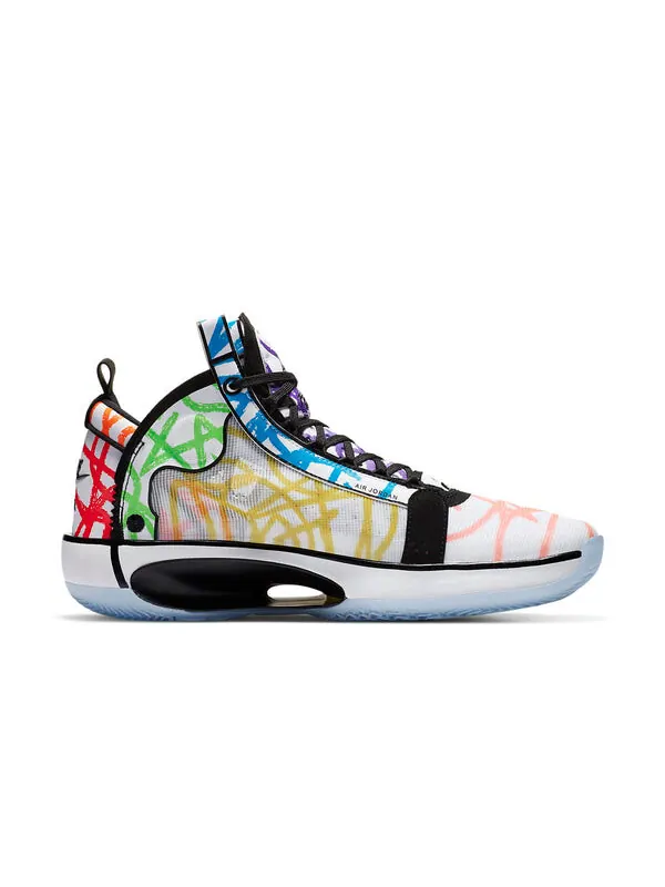 Кроссовки сион уильямсон х 34 Air Jordan — изображение 2 из 4, белый/черный/мульти