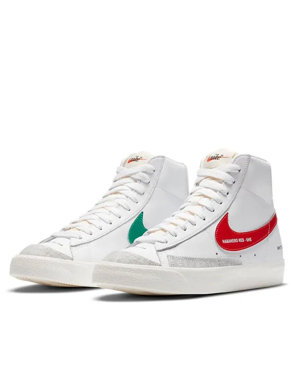 Кроссовки blazer mid '77 'color code pack - white' Nike — изображение 1 из 4, белый, красный, черный