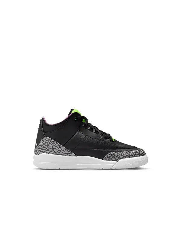 Кроссовки 3 ретро Air Jordan — изображение 2 из 4, черный/серый/зеленый
