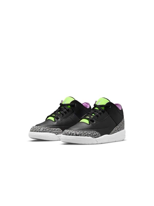 Кроссовки 3 ретро Air Jordan — изображение 3 из 4, черный/серый/зеленый