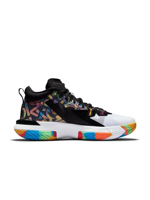Кроссовки сион 1 пф Air Jordan — изображение 2 из 4, черный/яркий//белый