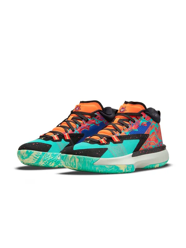 Кроссовки сион 1 Air Jordan — изображение 3 из 4, синий/черный/оранжевый
