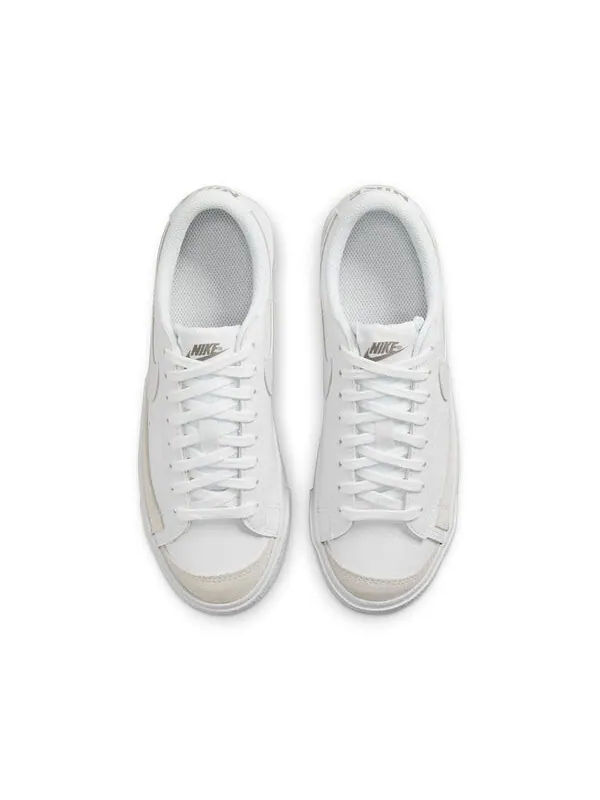 Кроссовки blazer low '77 'white flat pewter' Nike — изображение 4 из 4, белый