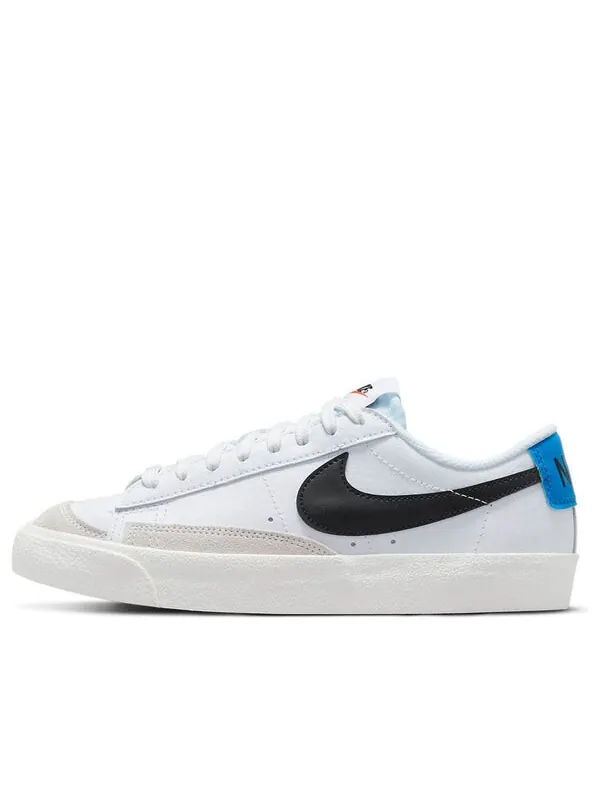 Кроссовки blazer low '77 'white light photo blue' Nike — изображение 1 из 4, белый/черный/синий