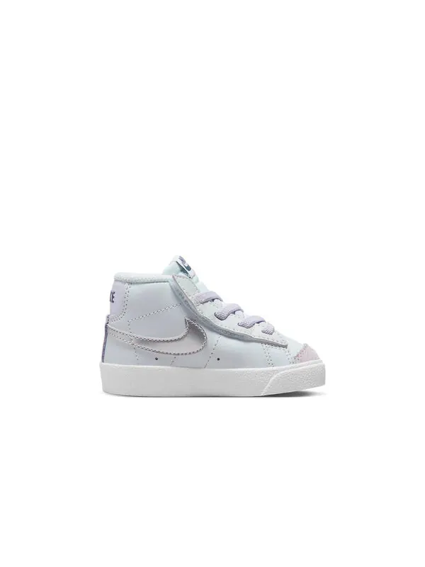 Кроссовки blazer mid '77 'platinum grape metallic silver' Nike — изображение 2 из 4, белый, серый, розовый