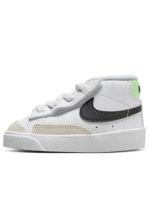 Кроссовки blazer mid '77 'white black volt' Nike — изображение 1 из 4, белый, серый, зеленый