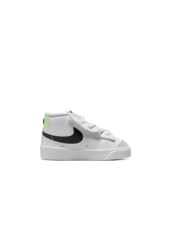 Кроссовки blazer mid '77 'white black volt' Nike — изображение 2 из 4, белый, серый, зеленый