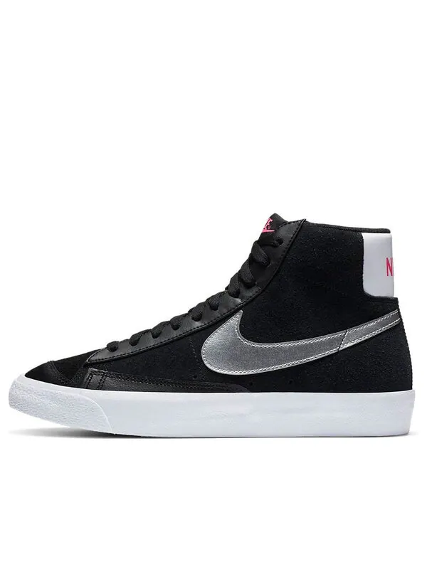 Кроссовки blazer mid vintage '77 'black metallic silver' Nike — изображение 1 из 4, черный