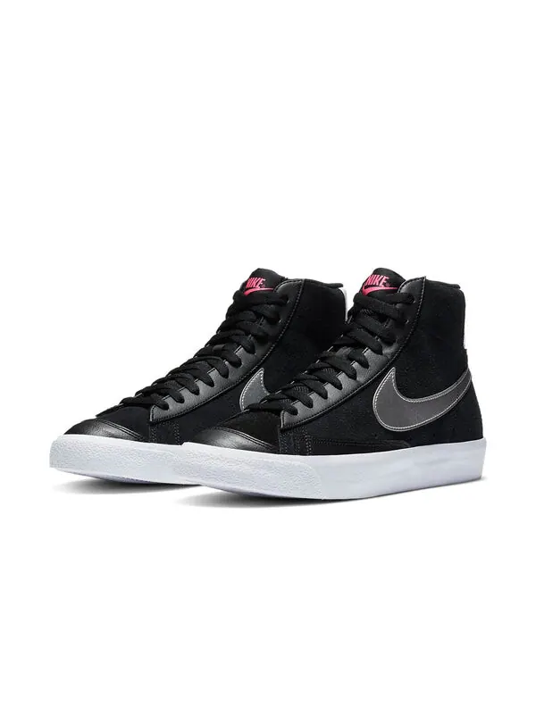 Кроссовки blazer mid vintage '77 'black metallic silver' Nike — изображение 3 из 4, черный