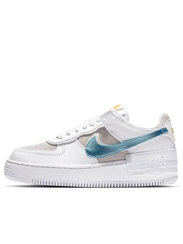 Кроссовки air force 1 shadow Nike — изображение 1 из 4, белый, серый, голубой