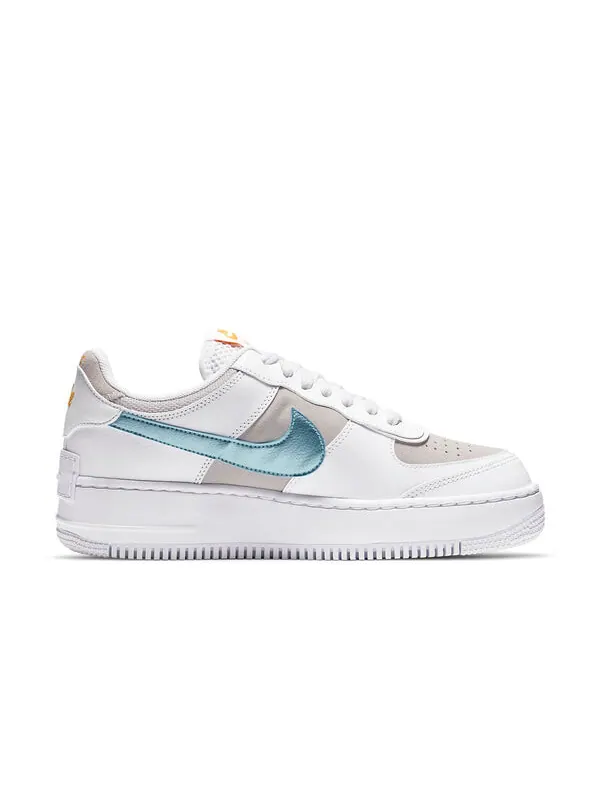 Кроссовки air force 1 shadow Nike — изображение 2 из 4, белый, серый, голубой