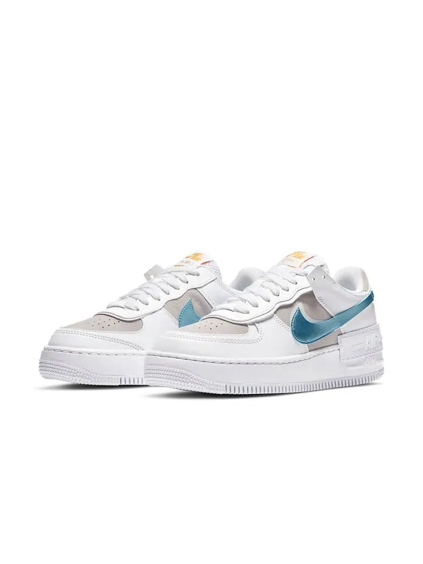 Кроссовки air force 1 shadow Nike — изображение 3 из 4, белый, серый, голубой