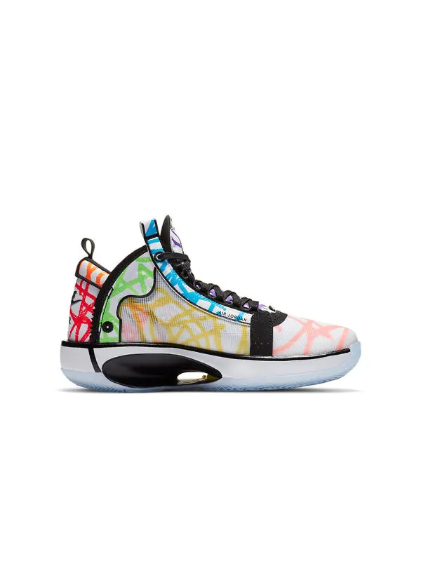 Кроссовки сион уильямсон х 34 Air Jordan — изображение 2 из 4, белый/черный-мульти