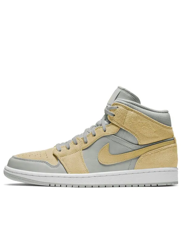 Кроссовки 1 mid se 'lemon wash' Air Jordan — изображение 1 из 3, бежевый