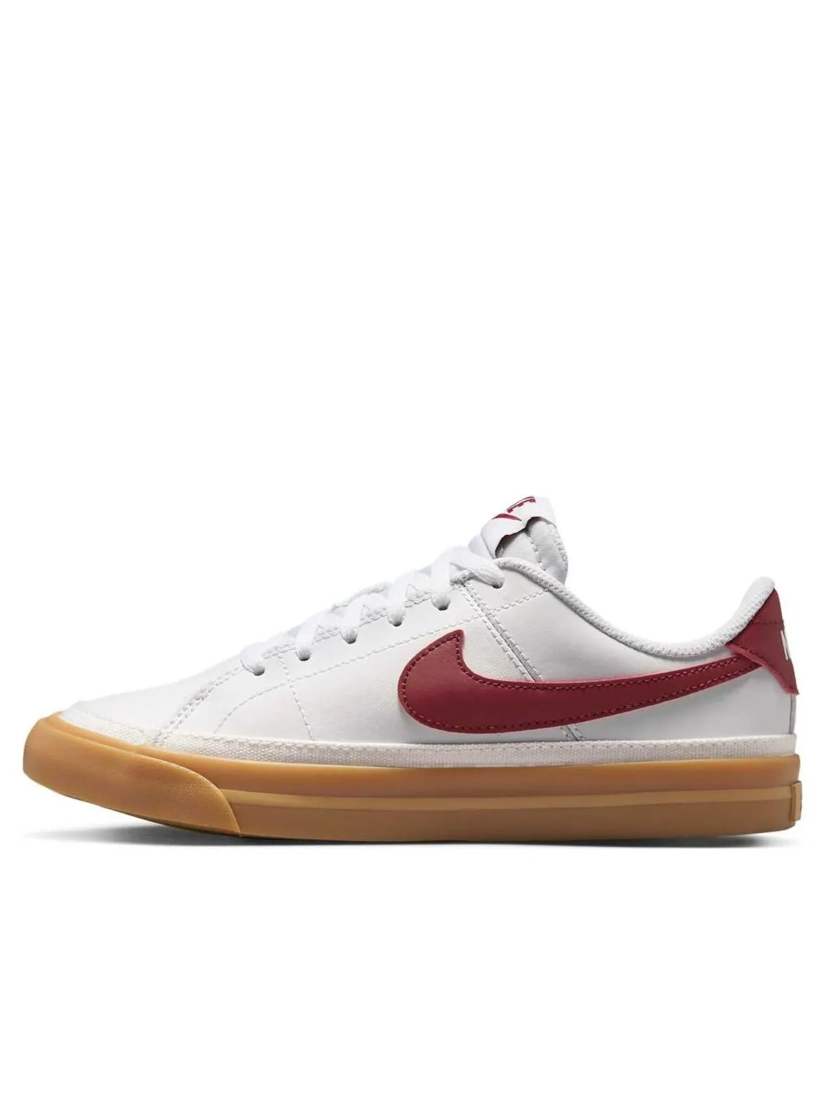 Кроссовки (GS) Nike Court Legacy 'White Red Gum' — изображение 1 из 6, белый