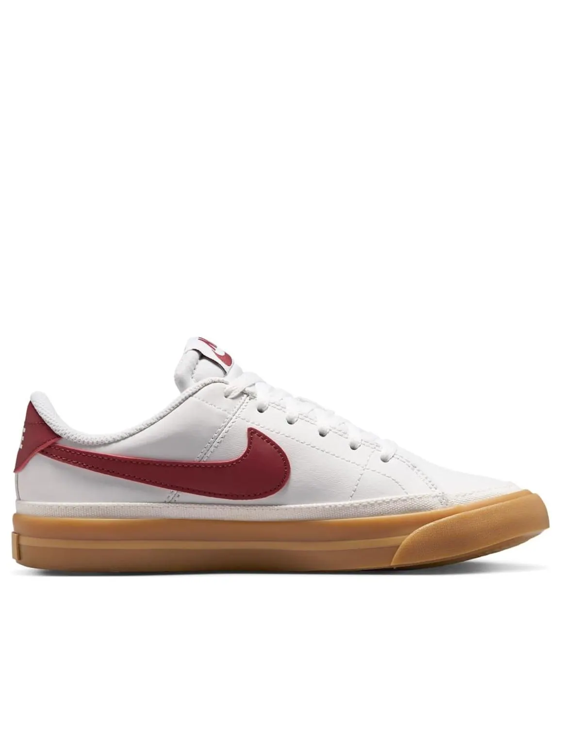 Кроссовки (GS) Nike Court Legacy 'White Red Gum' — изображение 2 из 6, белый