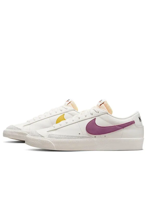 Кроссовки blazer low '77 vintage 'sail multi' Nike — изображение 1 из 4, белый/фиолетовый/желтый