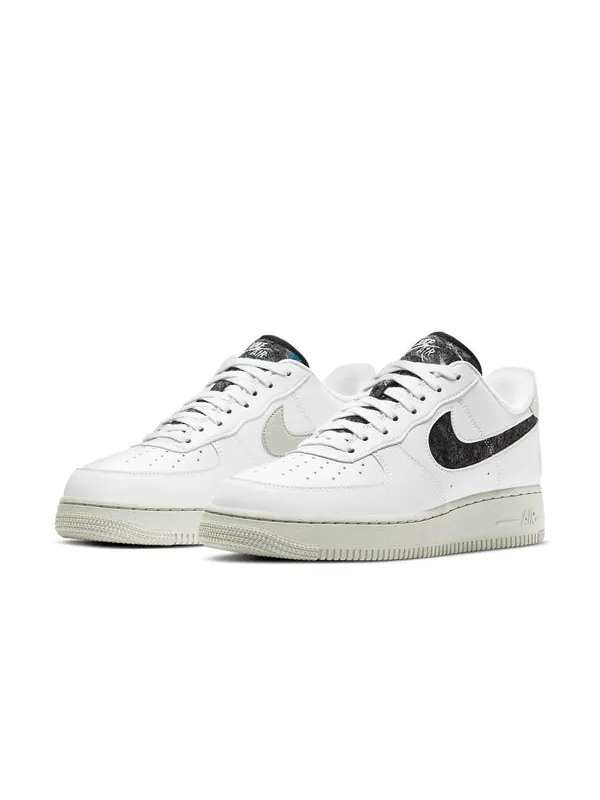 Кроссовки air force 1 recycled wool pack - white black' Nike — изображение 3 из 4, белый