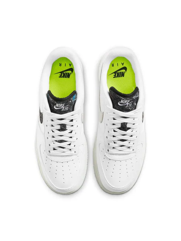 Кроссовки air force 1 recycled wool pack - white black' Nike — изображение 4 из 4, белый