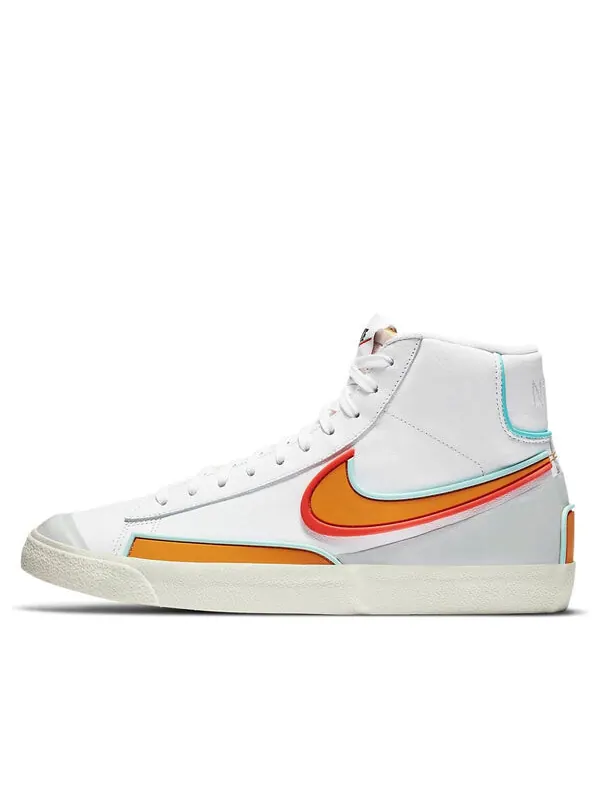 Кроссовки blazer mid '77 infinite 'white kumquat' Nike — изображение 1 из 4, белый/желтый/синий