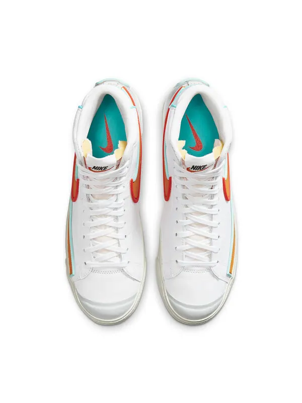 Кроссовки blazer mid '77 infinite 'white kumquat' Nike — изображение 4 из 4, белый/желтый/синий
