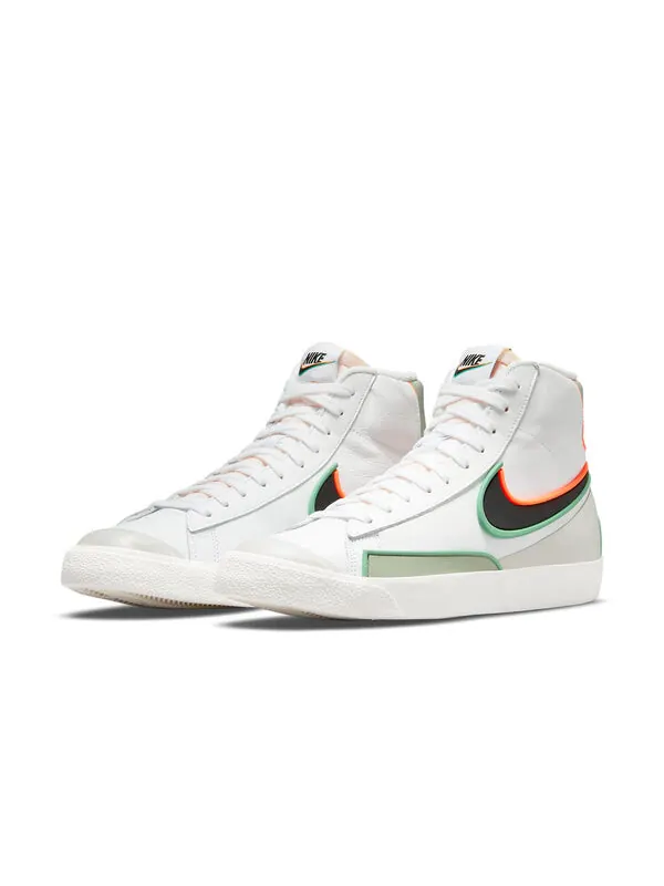 Кроссовки blazer mid '77 infinite 'white roma green' Nike — изображение 3 из 4, белый, серый, зеленый