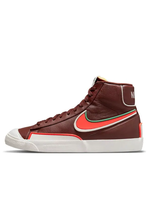 Кроссовки blazer mid '77 infinite dark team red 'brown orange green' Nike — изображение 1 из 4